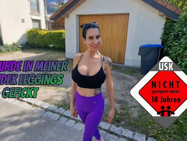 Ich wurde in meiner Spandex Leggings gefickt.