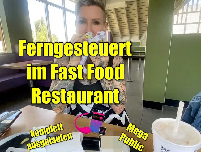Ferngesteuert Im Fast Food Restaurant.