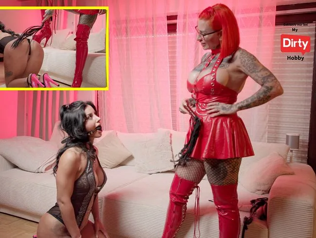 Heftige Behandlung für devotes Miststück....war das zu hart?