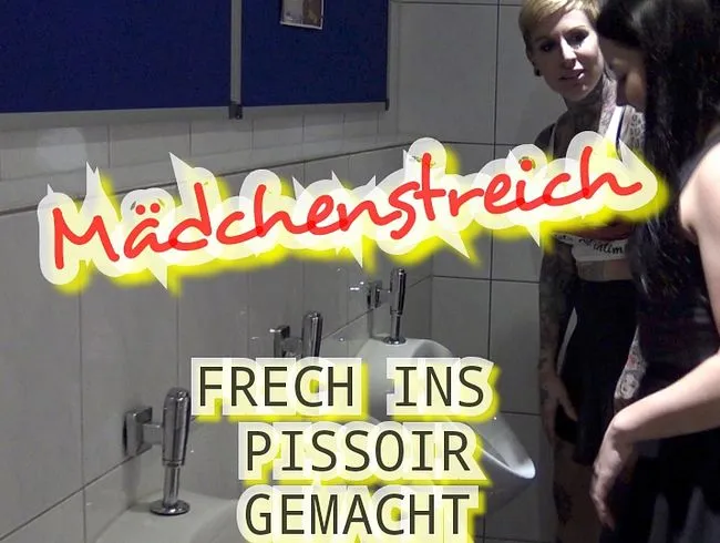 Madchenstreich einfach ins Pissoir gepisst