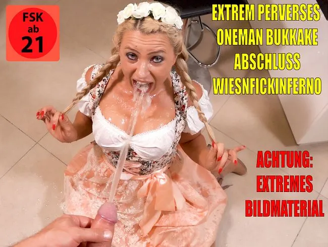 Extrem perverses OneManBukkake Hardcore Wiesnfickinferno | XXXL Saftexplosionen!