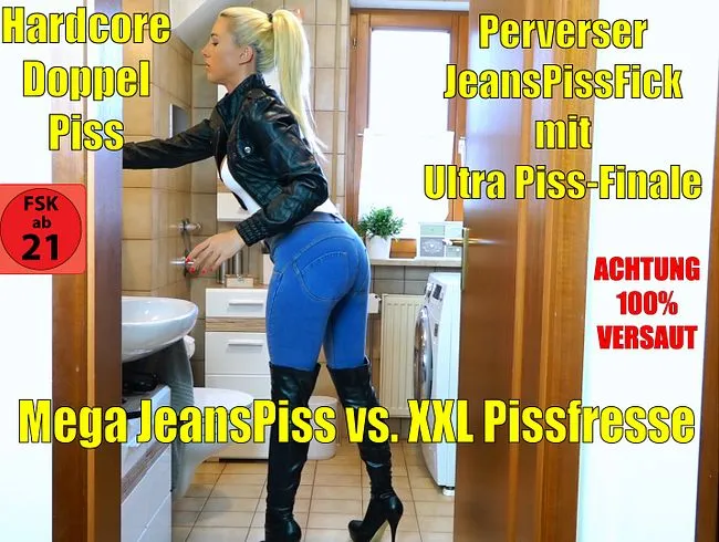 Hardcore Doppel Piss | Perverser JeansPissFick mit Ultra versautem Pissfinale!
