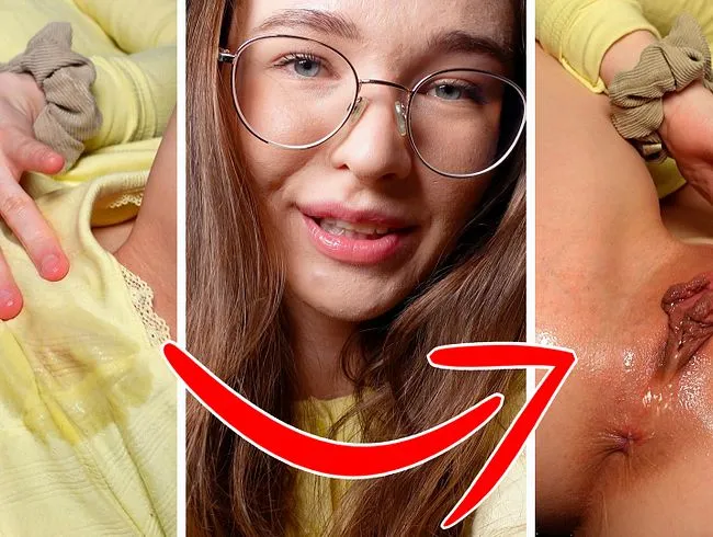 OMG! Das ganze Bett vollgesaut! So nass wars lange nicht  