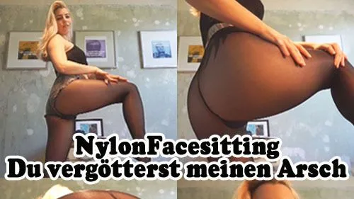NYLONFACESITTING – Du vergötterst meinen Arsch