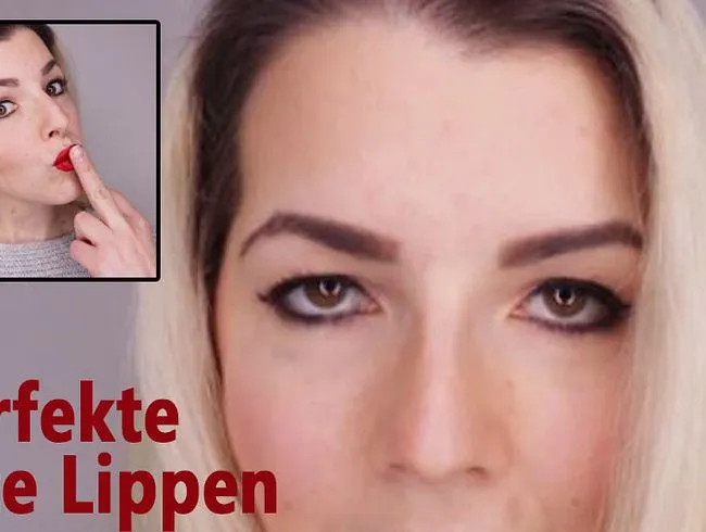 Perfekte ROTE Lippen