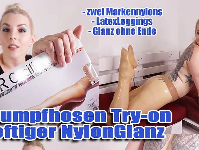 STRUMPFHOSEN Try-on… Heftiger NYLON Glanz