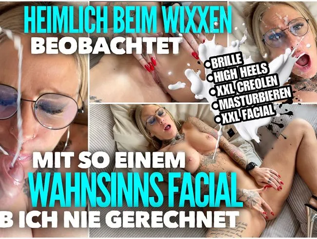 Mit so einer WAHNSINNS FACIAL EXPLOSION habe ich nicht gerechnet | Heimlich beim wixxen beobachtet