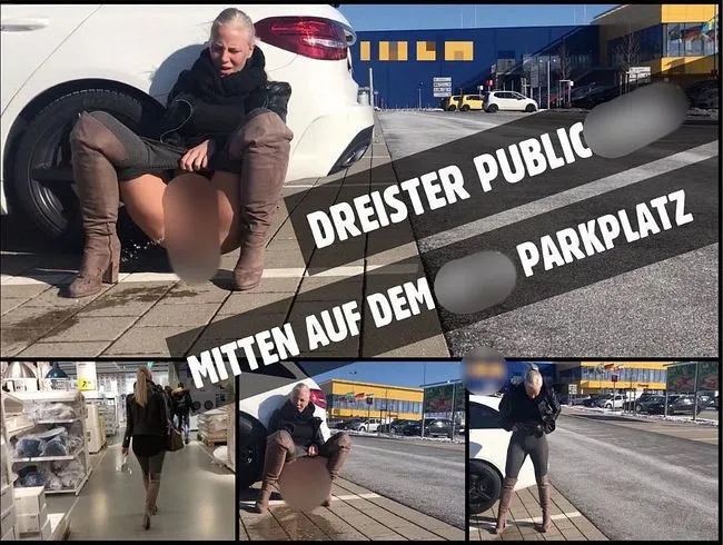 Mitten auf dem Möbelhaus Parkplatz | Public PISS nach dem shoppen