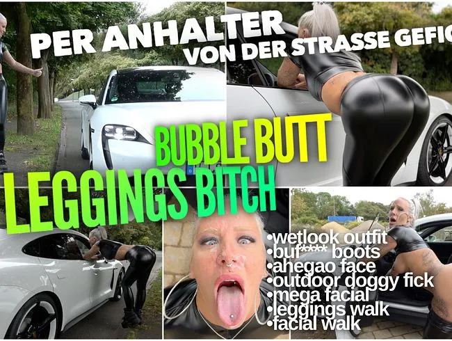 PRALLE LEGGINGS BITCH | Per Anhalter von der Strasse gefickt