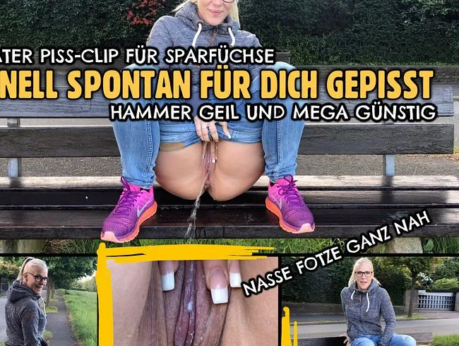 Privater PISS Clip | Nasse Fotze gaaanz nah