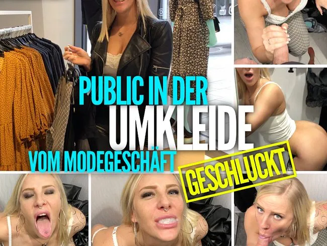 PUBLIC spontan in der Umkleide | ALLES GESCHLUCKT