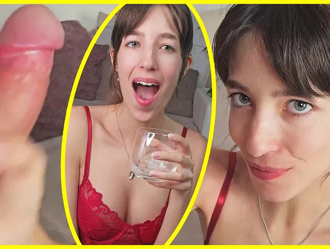 Bin ich Spermasüchtig? Abgemolken ins Glas und geschluckt!