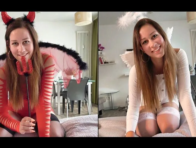 ENGEL vs. TEUFEL - Wer bekommt das Sperma???