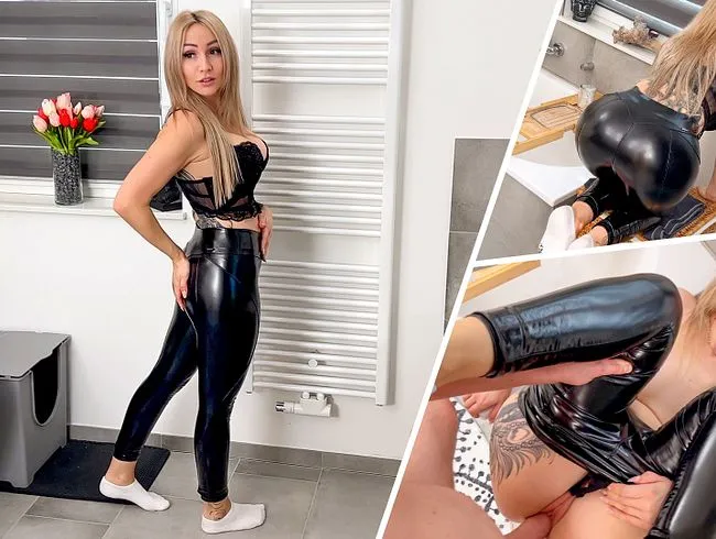 BOOTY CUMSHOT - In Leggings gefickt und auf den Arsch gespritzt