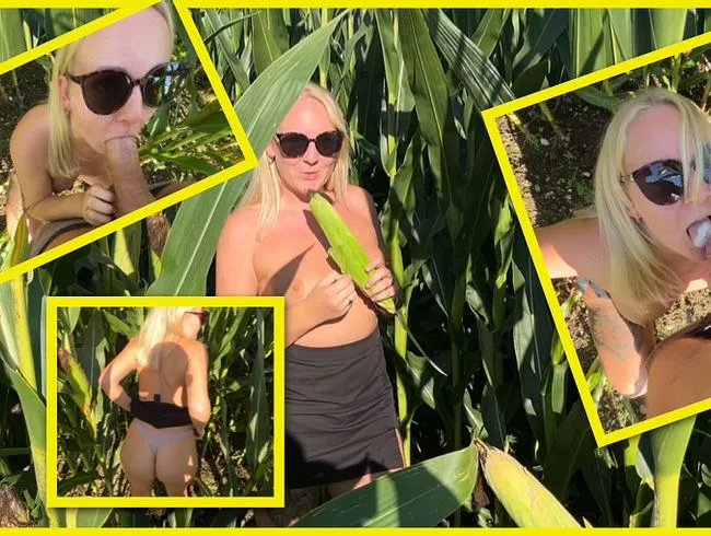 || Im Maisfeld Natursex pur – AO Doggy-Action, Outdoor-Blowjob & cremiges Finale ||