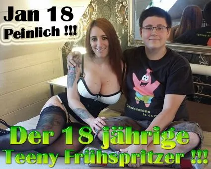 Peinlich !!! Der 18 jährige Teeny Frühspritzer !!!