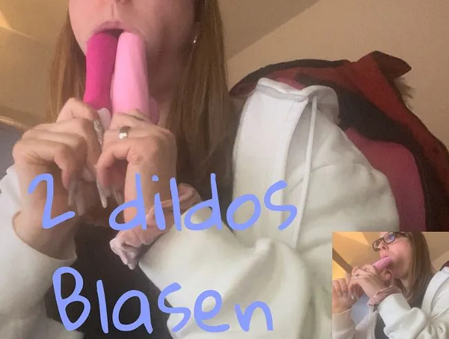 2 dildos blasen