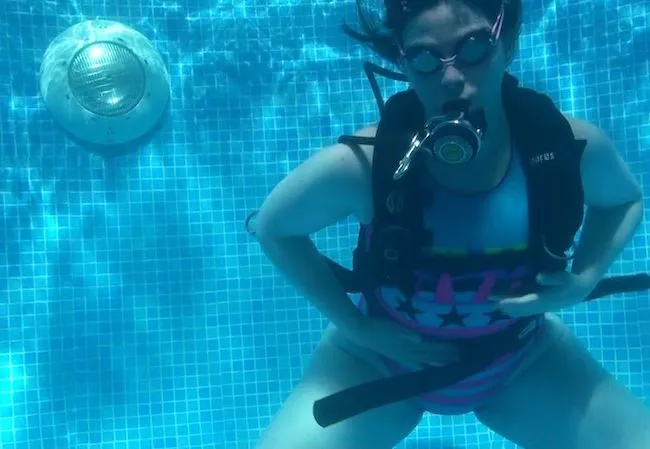 Sexy Diving Scuba Vintage Swimsuit